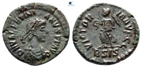Valentinian II AD 375-392. Siscia. Follis Æ