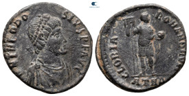 Theodosius I AD 379-395. Antioch. Follis Æ