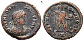 Theodosius I AD 379-395. Cyzicus. Follis Æ