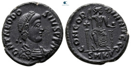 Theodosius I AD 379-395. Cyzicus. Follis Æ