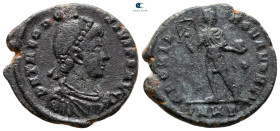 Theodosius I AD 379-395. Heraclea. Follis Æ