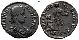 Theodosius I AD 379-395. Siscia. Follis Æ