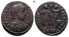 Arcadius AD 383-408. Constantinople. Follis Æ