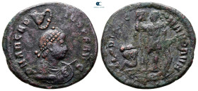 Arcadius AD 383-408. Cyzicus. Follis Æ