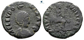 Aelia Eudoxia AD 400-404. Constantinople. Follis Æ