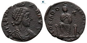 Aelia Eudoxia AD 400-404. Uncertain mint, possibly Cyzicus. Follis Æ
