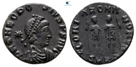 Theodosius II AD 402-450. Cyzicus. Follis Æ