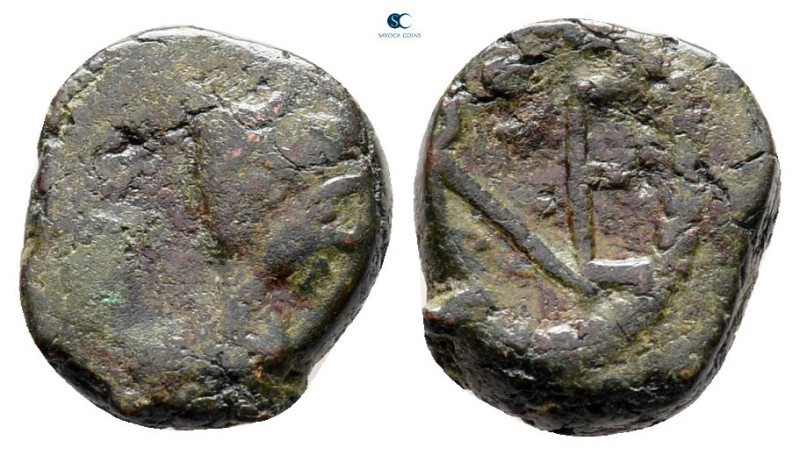 Leo I AD 457-474. Uncertain mint
Nummus Æ

10 mm, 1,51 g



fine