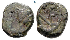 Leo I AD 457-474. Uncertain mint. Nummus Æ
