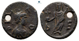 Leo I with Verina AD 457-474. Uncertain mint. Nummus Æ