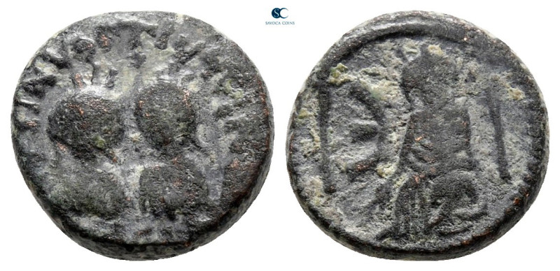 Justin I & Justinian I AD 527. Antioch
Pentanummium Æ

12 mm, 2,30 g



v...