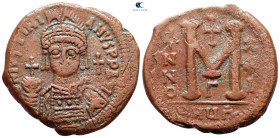 Justinian I AD 527-565. Antioch. Follis Æ