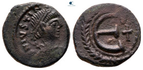 Justinian I AD 527-565. Carthage. Pentanummium Æ