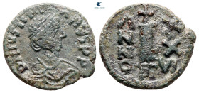 Justinian I AD 527-565. Perugia (?). Decanummium Æ