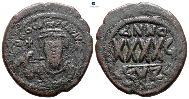 Phocas AD 602-610. Cyzicus
Follis or 40 Nummi Æ

30 mm, 11,59 g



nearly...