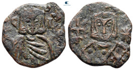 Leo V the Armenian, with Constantine AD 813-820. Syracuse. Follis Æ