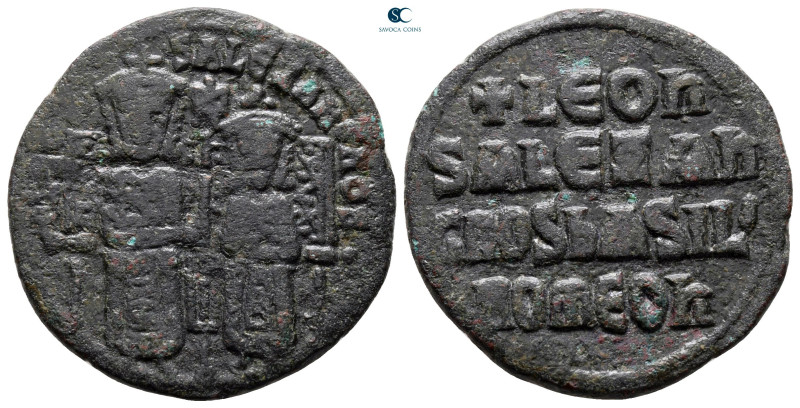 Leo VI with Alexander AD 886-912. Constantinople
Follis Æ

27 mm, 7,86 g

...