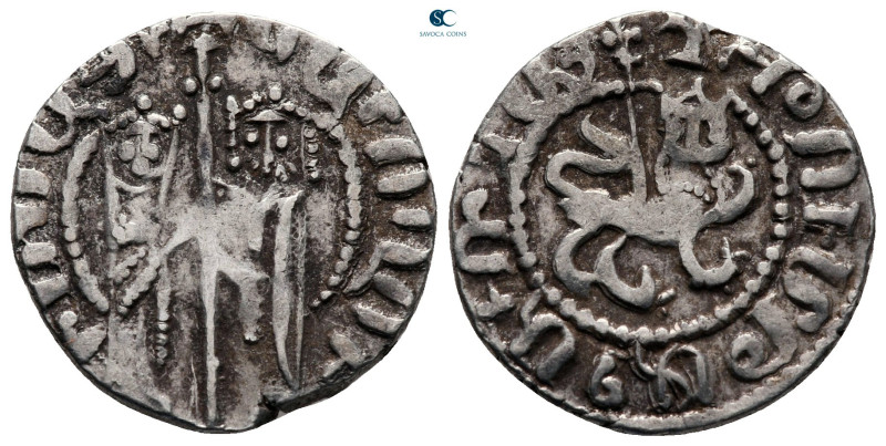 Cilician Armenia. Sis. Hetoum I, with Zabel AD 1226-1270. 
Tram AR

20 mm, 2,...