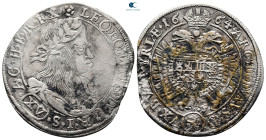 Austria. Leopold I of Habsburg AD 1657-1705. 15 Kreuzer AR