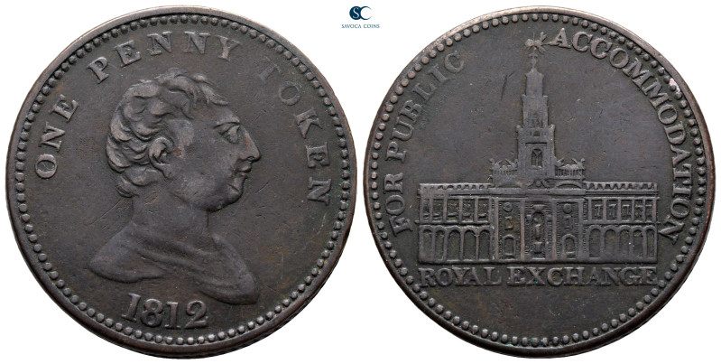 Great Britain. AD 1812.
1 Penny Token

34 mm, 17,44 g



very fine