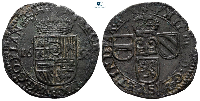 Spanish Netherlands. Bruges. Philip IV AD 1621-1665.
Liard

27 mm, 3,67 g

...