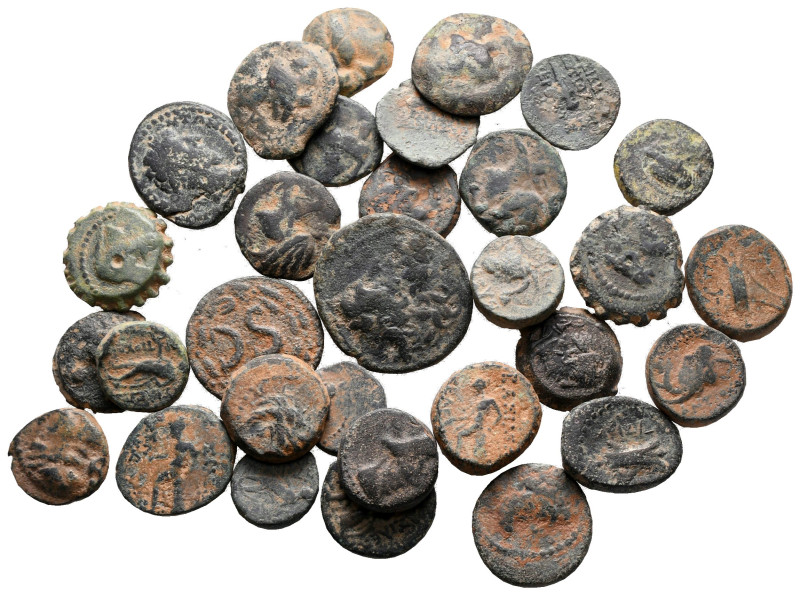 Lot of ca. 31 greek bronze coins / SOLD AS SEEN, NO RETURN!

nearly very fine