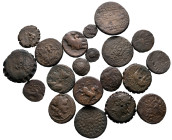 Lot of ca. 20 greek bronze coins / SOLD AS SEEN, NO RETURN!very fine