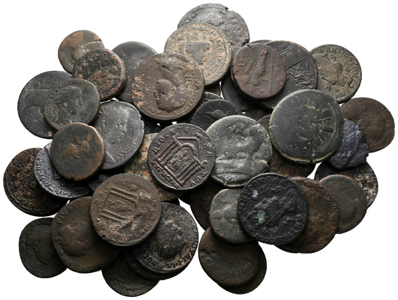 Lot of ca. 50 roman provincial bronze coins / SOLD AS SEEN, NO RETURN!

nearly...