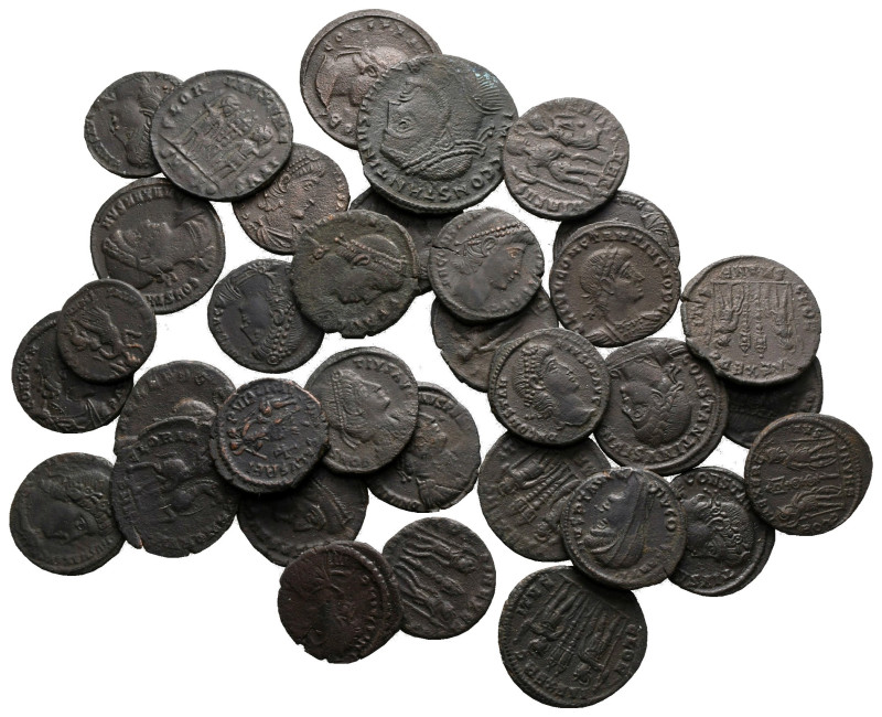 Lot of ca. 35 roman bronze coins / SOLD AS SEEN, NO RETURN! 

very fine