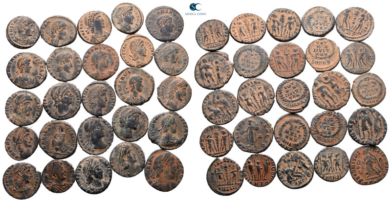 Lot of ca. 25 roman bronze coins / SOLD AS SEEN, NO RETURN! 

very fine
