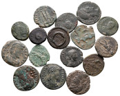 Lot of ca. 16 late roman bronze coins / SOLD AS SEEN, NO RETURN!very fine