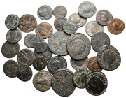 Lot of ca. 32 late roman bronze coins / SOLD AS SEEN, NO RETURN!very fine