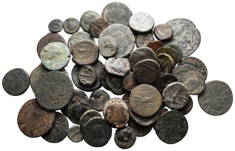 Lot of ca. 61 ancient bronze coins / SOLD AS SEEN, NO RETURN!

nearly very fin...
