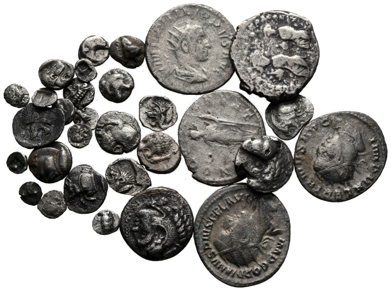 Lot of ca. 30 ancient silver coins / SOLD AS SEEN, NO RETURN!

nearly very fin...