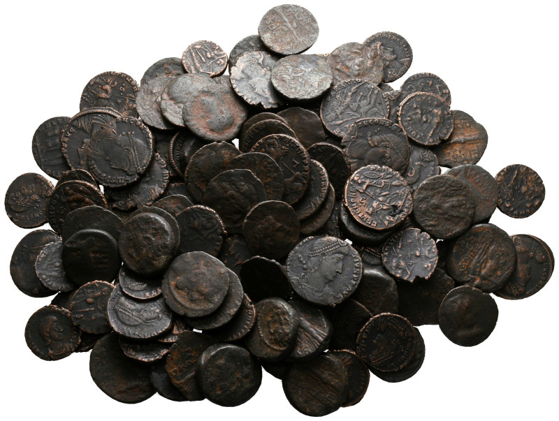 Lot of ca. 120 ancient bronze coins / SOLD AS SEEN, NO RETURN!

nearly very fi...