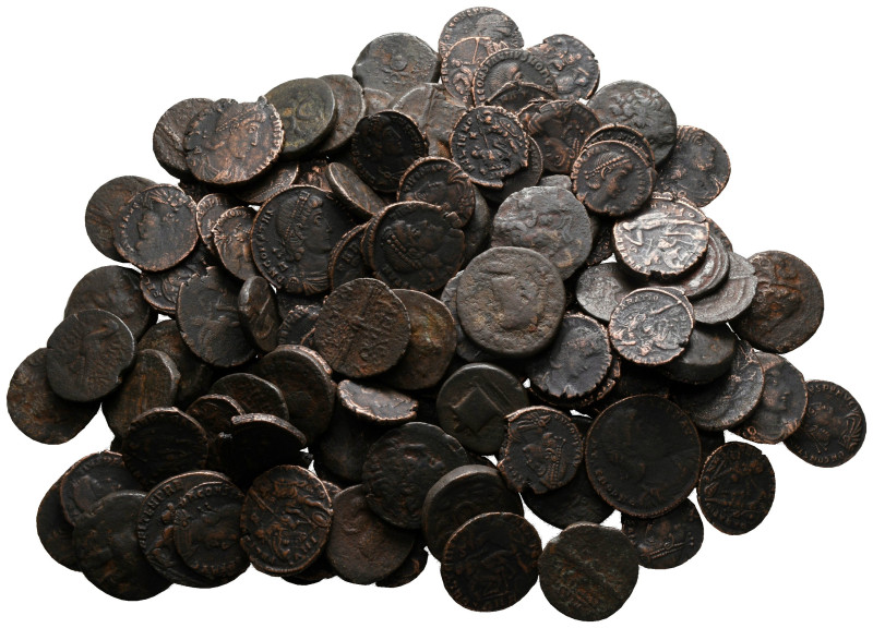 Lot of ca. 120 ancient bronze coins / SOLD AS SEEN, NO RETURN!

very fine
