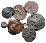 Lot of ca. 8 ancient bronze coins / SOLD AS SEEN, NO RETURN!nearly very fine