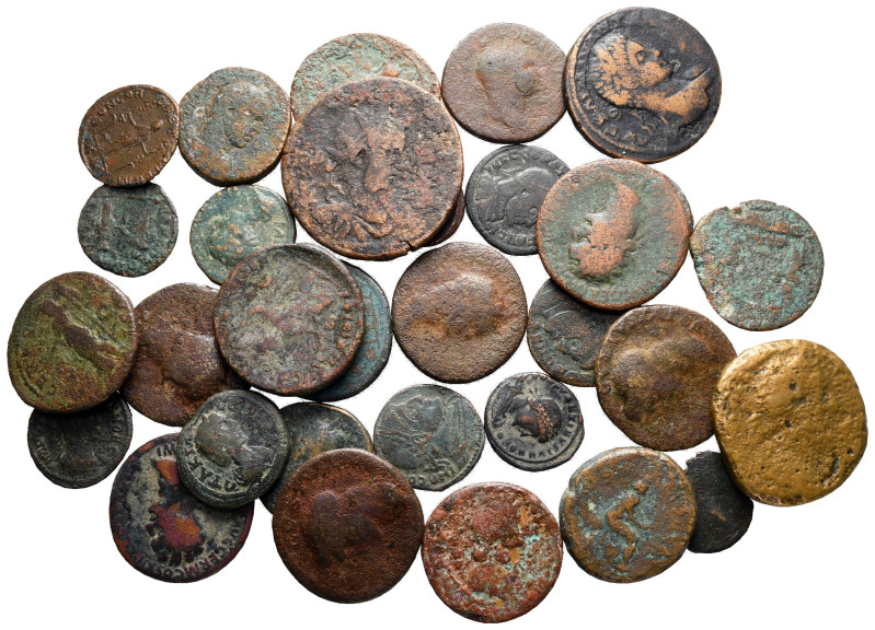 Lot of ca. 32 ancient bronze coins / SOLD AS SEEN, NO RETURN!

nearly very fin...