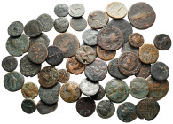 Lot of ca. 50 ancient bronze coins / SOLD AS SEEN, NO RETURN!very fine