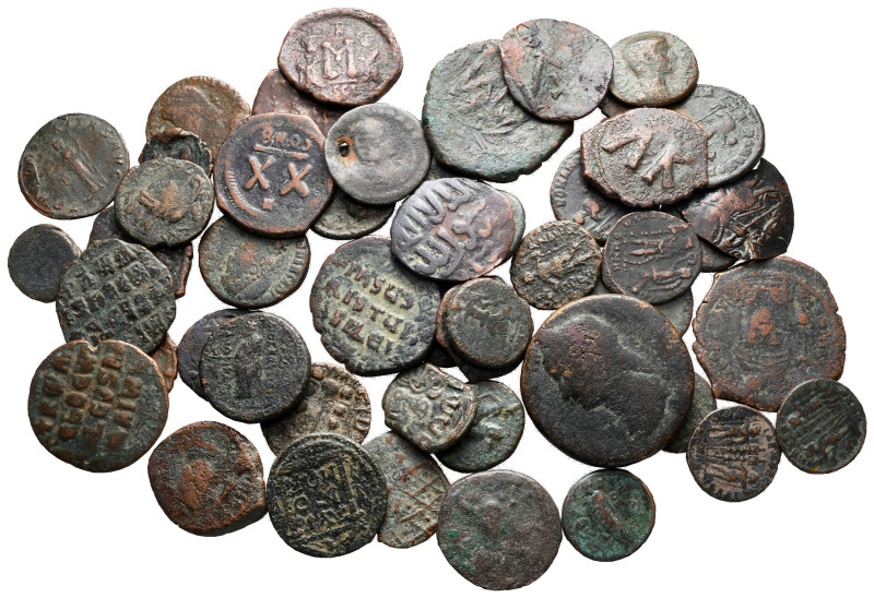 Lot of ca. 49 ancient bronze coins / SOLD AS SEEN, NO RETURN!

nearly very fin...