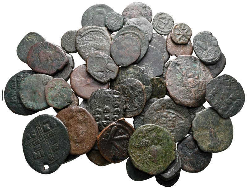 Lot of ca. 50 byzantine bronze coins / SOLD AS SEEN, NO RETURN!

fine