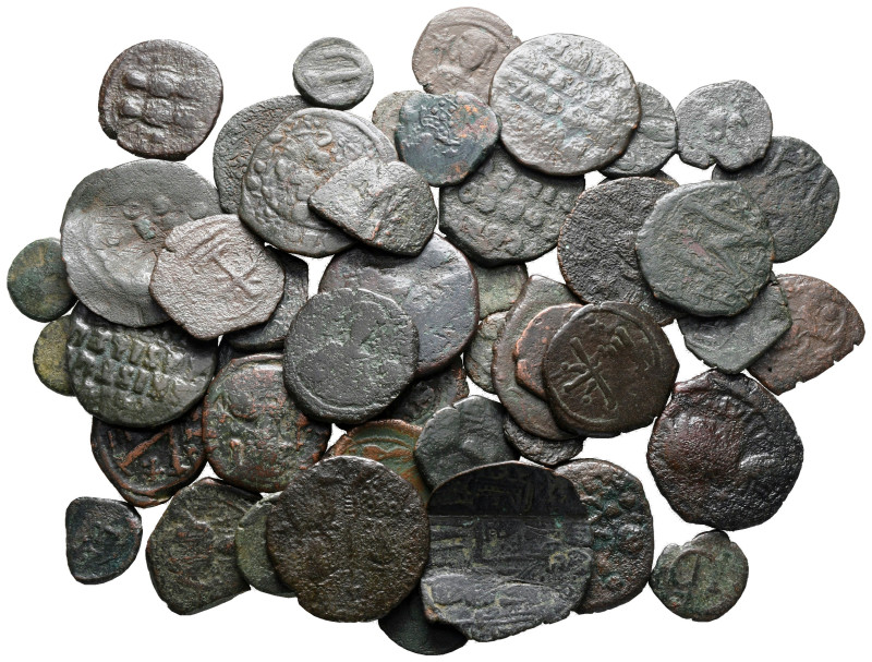 Lot of ca. 50 byzantine bronze coins / SOLD AS SEEN, NO RETURN!

fine