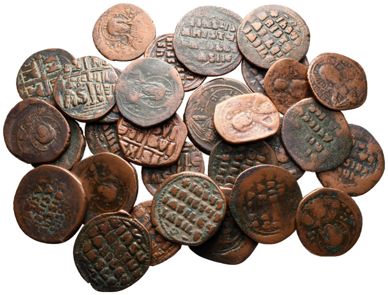 Lot of ca. 30 byzantine bronze coins / SOLD AS SEEN, NO RETURN!

very fine