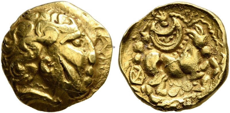 NORTHEAST GAUL. Atrebates. 3rd to early 2nd century BC. Quarter Stater (Gold, 12...