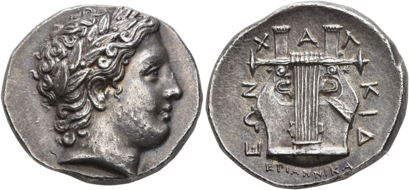 MACEDON, Chalkidian League. Circa 358-355 BC. Tetradrachm (Silver, 24 mm, 14.47 ...