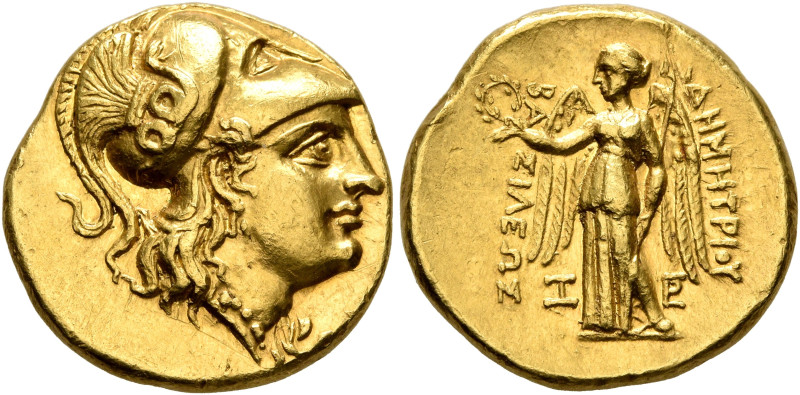 KINGS OF MACEDON. Demetrios I Poliorketes, 306-283 BC. Stater (Gold, 18 mm, 8.64...