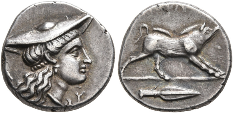 AITOLIA, Aitolian League. Circa 230-220 BC. Triobol (Silver, 14 mm, 2.85 g, 4 h)...