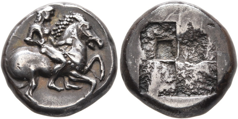 IONIA. Erythrai (?). Circa 500-480 BC. Didrachm (Silver, 16 mm, 7.00 g). Nude he...