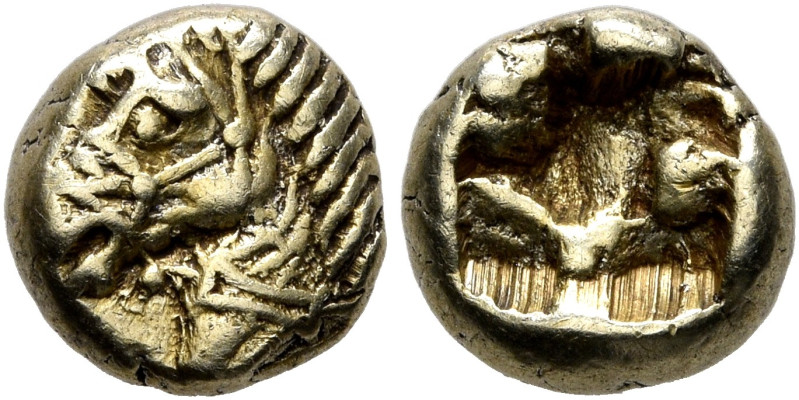 IONIA. Uncertain. Circa 600-550 BC. Hemihekte – 1/12 Stater (Electrum, 7 mm, 1.1...