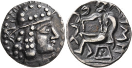 LOCAL ISSUES, Sogdiana. Bukhara. Late 2nd to 1st centuries BC. Tetradrachm (Silver, 26 mm, 9.71 g, 12 h), imitating Euthydemos I of Baktria (225-220 B...